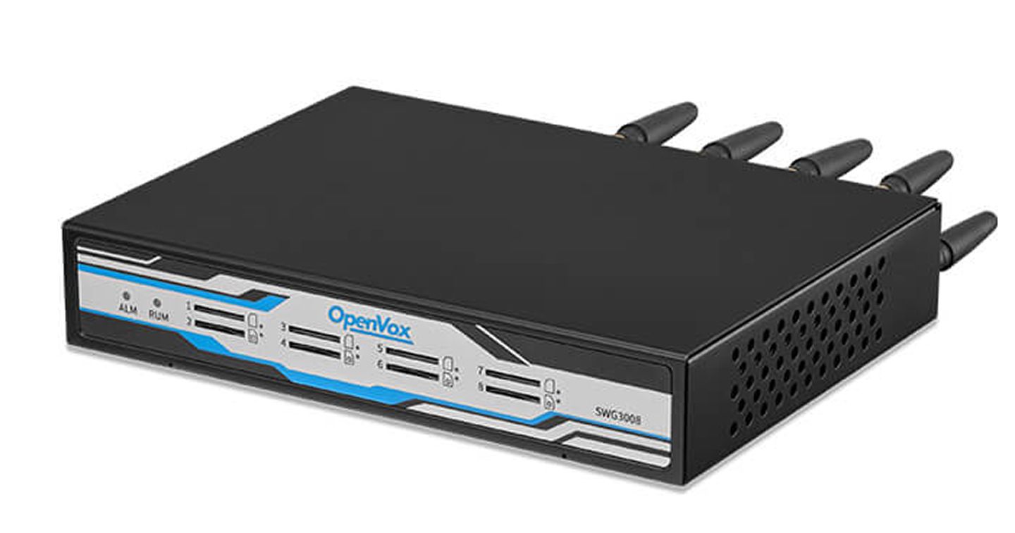 Thiết bị mạng LTE 8 kênh SIM di động Openvox SWG-3008L